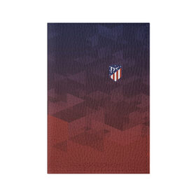 Обложка для паспорта матовая кожа с принтом ATLETICO MADRID в Санкт-Петербурге, натуральная матовая кожа | размер 19,3 х 13,7 см; прозрачные пластиковые крепления | атлетико мадрид | полигоны | эмблема