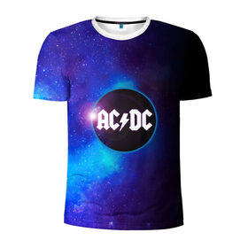 Мужская футболка 3D спортивная с принтом ACDC в Санкт-Петербурге, 100% полиэстер с улучшенными характеристиками | приталенный силуэт, круглая горловина, широкие плечи, сужается к линии бедра | ac dc | acdc | acdc ас дс | асдс | метал | молния | музыка | музыканты | певцы