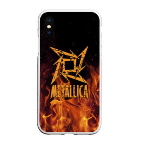 Чехол для iPhone XS Max матовый с принтом Metallica в Санкт-Петербурге, Силикон | Область печати: задняя сторона чехла, без боковых панелей | m | metallica | группа | джеймс хэтфилд | кирк хэмметт | ларс ульрих | метал | металика | металлика | миталика | музыка | роберт трухильо | рок | трэш | трэшметал | хард | хардрок | хеви | хевиметал