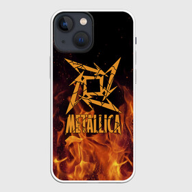 Чехол для iPhone 13 mini с принтом Metallica в Санкт-Петербурге,  |  | m | metallica | группа | джеймс хэтфилд | кирк хэмметт | ларс ульрих | метал | металика | металлика | миталика | музыка | роберт трухильо | рок | трэш | трэшметал | хард | хардрок | хеви | хевиметал