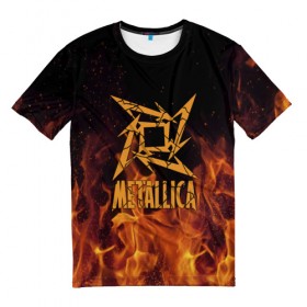 Мужская футболка 3D с принтом Metallica в Санкт-Петербурге, 100% полиэфир | прямой крой, круглый вырез горловины, длина до линии бедер | m | metallica | группа | джеймс хэтфилд | кирк хэмметт | ларс ульрих | метал | металика | металлика | миталика | музыка | роберт трухильо | рок | трэш | трэшметал | хард | хардрок | хеви | хевиметал