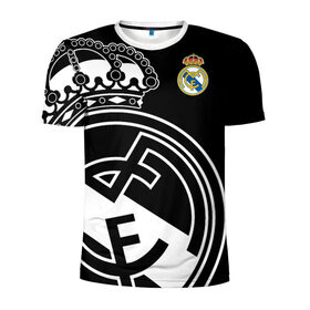 Мужская футболка 3D спортивная с принтом Real Madrid Exclusive в Санкт-Петербурге, 100% полиэстер с улучшенными характеристиками | приталенный силуэт, круглая горловина, широкие плечи, сужается к линии бедра | 2019 | мадрид | реал | форма | эксклюзив