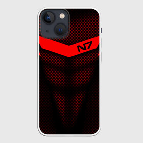 Чехол для iPhone 13 mini с принтом Mass Effect N7 в Санкт-Петербурге,  |  | Тематика изображения на принте: andromed | effect | n7 | альянс | ефект | игра | компьютерная | мас | масс | н7 | онлайн | программа | профессиональный военный код | сокрушитель n7 | фурия n7