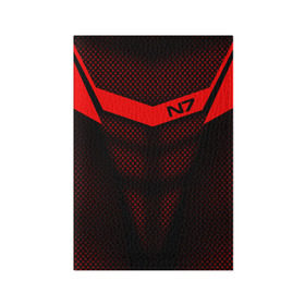 Обложка для паспорта матовая кожа с принтом Mass Effect N7 в Санкт-Петербурге, натуральная матовая кожа | размер 19,3 х 13,7 см; прозрачные пластиковые крепления | andromed | effect | n7 | альянс | ефект | игра | компьютерная | мас | масс | н7 | онлайн | программа | профессиональный военный код | сокрушитель n7 | фурия n7