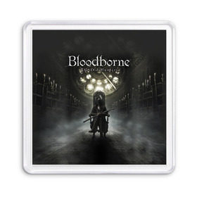 Магнит 55*55 с принтом Bloodborne в Санкт-Петербурге, Пластик | Размер: 65*65 мм; Размер печати: 55*55 мм | Тематика изображения на принте: bb | bloodborne | bloodbourne | fromsoftware | vicar amelia | амелия | бб | блад | бладборн | викарий | души | охотники | пиратs | порождение крови | руны