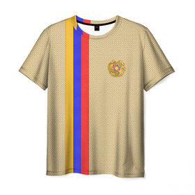 Мужская футболка 3D с принтом Armenia в Санкт-Петербурге, 100% полиэфир | прямой крой, круглый вырез горловины, длина до линии бедер | armenia | армения | армяне | ереван