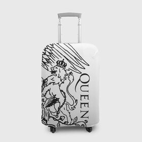 Чехол для чемодана 3D с принтом Queen в Санкт-Петербурге, 86% полиэфир, 14% спандекс | двустороннее нанесение принта, прорези для ручек и колес | paul rodgers | queen | брайан мэй | джон дикон | квин | меркури | меркьюри | мэркури | роджер тейлор | рок группа | фредди | фреди