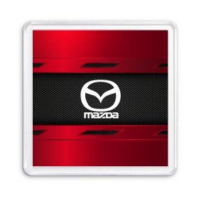 Магнит 55*55 с принтом MAZDA SPORT в Санкт-Петербурге, Пластик | Размер: 65*65 мм; Размер печати: 55*55 мм | auto | car | mazda | автомобиль | мазда | марка