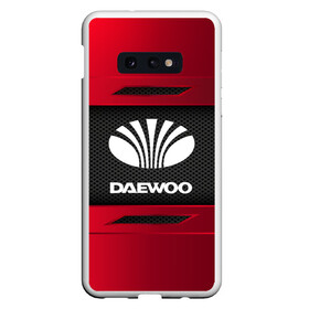 Чехол для Samsung S10E с принтом DAEWOO SPORT в Санкт-Петербурге, Силикон | Область печати: задняя сторона чехла, без боковых панелей | Тематика изображения на принте: auto | car | daewoo | автомобиль | марка