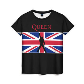 Женская футболка 3D с принтом Queen в Санкт-Петербурге, 100% полиэфир ( синтетическое хлопкоподобное полотно) | прямой крой, круглый вырез горловины, длина до линии бедер | paul rodgers | queen | джон дикон | квин | меркури | меркьюри | мэркури | рок группа | тейлор | фредди | фреди