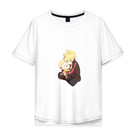 Мужская футболка хлопок Oversize с принтом Uzumaki Boruto в Санкт-Петербурге, 100% хлопок | свободный крой, круглый ворот, “спинка” длиннее передней части | 