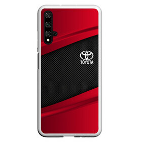 Чехол для Honor 20 с принтом TOYOTA SPORT в Санкт-Петербурге, Силикон | Область печати: задняя сторона чехла, без боковых панелей | Тематика изображения на принте: auto | car | carbon | toyota | автомобиль | машина