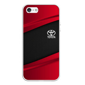 Чехол для iPhone 5/5S матовый с принтом TOYOTA SPORT в Санкт-Петербурге, Силикон | Область печати: задняя сторона чехла, без боковых панелей | auto | car | carbon | toyota | автомобиль | машина