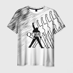 Мужская футболка 3D с принтом Queen в Санкт-Петербурге, 100% полиэфир | прямой крой, круглый вырез горловины, длина до линии бедер | paul rodgers | queen | брайан мэй | джон дикон | квин | меркури | меркьюри | мэркури | роджер тейлор | рок группа | фредди | фреди