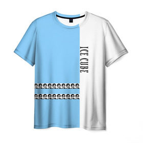 Мужская футболка 3D с принтом Ice Cube в Санкт-Петербурге, 100% полиэфир | прямой крой, круглый вырез горловины, длина до линии бедер | hip hop | ice cube | реп | репер | хип | хоп