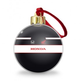 Ёлочный шар с принтом Honda в Санкт-Петербурге, Пластик | Диаметр: 77 мм | honda | авто | автомобиль | лого | машина | хонда