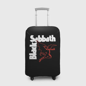 Чехол для чемодана 3D с принтом BLACK SABBATH в Санкт-Петербурге, 86% полиэфир, 14% спандекс | двустороннее нанесение принта, прорези для ручек и колес | black sabbath | билл уорд | блэк саббат | британская рок группа | гизер батлер | группа | музыка | оззи осборн | рок | тони айомми | хеви метал
