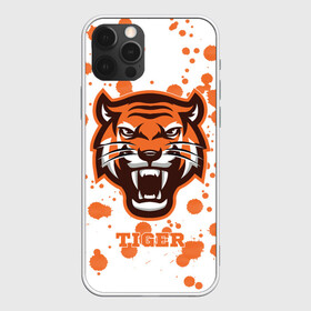 Чехол для iPhone 12 Pro Max с принтом Огненный тигр в Санкт-Петербурге, Силикон |  | Тематика изображения на принте: дикий | желтый | зверь | злой | лес | охотник | стая | тигр | узор | хищник | черный | шерсть