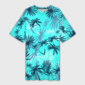Платье-футболка 3D с принтом GTA Vice City в Санкт-Петербурге,  |  | 80 е | gta | vice city |   лето | вай сити | вайс сити | гта | майами | неон | пальмы | пляжная | рубашка | томми версетти | тони монтана