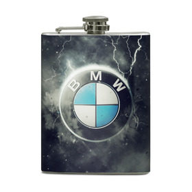 Фляга с принтом Логотип BMW в Санкт-Петербурге, металлический корпус | емкость 0,22 л, размер 125 х 94 мм. Виниловая наклейка запечатывается полностью | Тематика изображения на принте: logo bmw | бмв | логотип bmw | логотип бмв