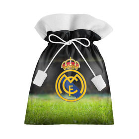 Подарочный 3D мешок с принтом REAL MADRID в Санкт-Петербурге, 100% полиэстер | Размер: 29*39 см | Тематика изображения на принте: football | soccer | реал мадрид