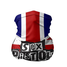 Бандана-труба 3D с принтом Sex Pistols в Санкт-Петербурге, 100% полиэстер, ткань с особыми свойствами — Activecool | плотность 150‒180 г/м2; хорошо тянется, но сохраняет форму | англия | британия | панк | флаг
