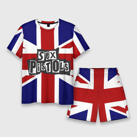 Мужской костюм с шортами 3D с принтом Sex Pistols в Санкт-Петербурге,  |  | англия | британия | панк | флаг