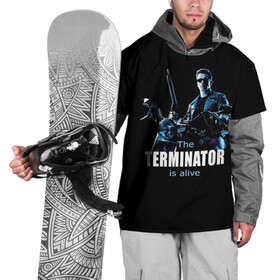 Накидка на куртку 3D с принтом Terminator alive в Санкт-Петербурге, 100% полиэстер |  | Тематика изображения на принте: arnold schwarzenegger | арнольд шварценеггер | киборг | кино | терминатор