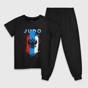 Детская пижама хлопок с принтом Judo в Санкт-Петербурге, 100% хлопок |  брюки и футболка прямого кроя, без карманов, на брюках мягкая резинка на поясе и по низу штанин
 | judo | sport | дзюдо | дзюдоист | спорт