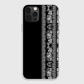Чехол для iPhone 12 Pro Max с принтом Узор на чёрном в Санкт-Петербурге, Силикон |  | бандана | кружево | татуировка | узор | узоры