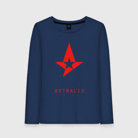 Женский лонгслив хлопок с принтом Astralis - The Form в Санкт-Петербурге, 100% хлопок |  | astralis | counter strike | cs go