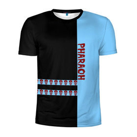 Мужская футболка 3D спортивная с принтом Pharaoh в Санкт-Петербурге, 100% полиэстер с улучшенными характеристиками | приталенный силуэт, круглая горловина, широкие плечи, сужается к линии бедра | pharaoh | rap | битмейкер | голубин | реп | рэп | фараон | фристайл | хип хоп | хипхоп