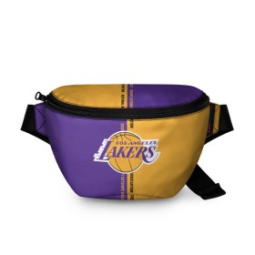 Поясная сумка 3D с принтом Los angeles lakers. NBA в Санкт-Петербурге, 100% полиэстер | плотная ткань, ремень с регулируемой длиной, внутри несколько карманов для мелочей, основное отделение и карман с обратной стороны сумки застегиваются на молнию | basketbal | basketball | la | lakers | los angeles | los angeles lakers | national | nba | анжелес | баскетбол | лос анджелес | лэйкерс | национальная бескетбольная ассоциация | нба | онил | шакил