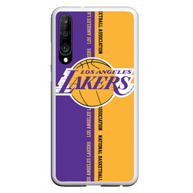 Чехол для Honor P30 с принтом Los angeles lakers NBA в Санкт-Петербурге, Силикон | Область печати: задняя сторона чехла, без боковых панелей | basketbal | basketball | la | lakers | los angeles | los angeles lakers | national | nba | анжелес | баскетбол | лос анджелес | лэйкерс | национальная бескетбольная ассоциация | нба | онил | шакил