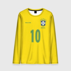 Мужской лонгслив 3D с принтом Роналдиньо в Санкт-Петербурге, 100% полиэстер | длинные рукава, круглый вырез горловины, полуприлегающий силуэт | brasil | brazilian | footbal | national | ronaldinho | soccer | time | бразилии | бразилия | национальная | по | роналдиньо | рональдиньо | сборная | футбол | футболу