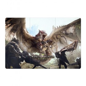 Магнитный плакат 3Х2 с принтом Monster Hunter: World в Санкт-Петербурге, Полимерный материал с магнитным слоем | 6 деталей размером 9*9 см | Тематика изображения на принте: 