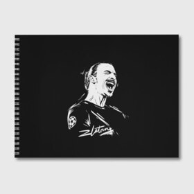 Альбом для рисования с принтом Zlatan Ibrahimovic в Санкт-Петербурге, 100% бумага
 | матовая бумага, плотность 200 мг. | football | златан ибрагимович | игрок | сборная швеции | футбол | футболист