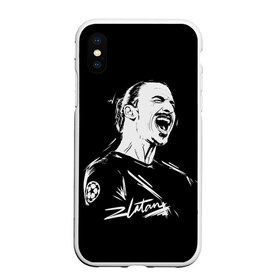 Чехол для iPhone XS Max матовый с принтом Zlatan Ibrahimovic в Санкт-Петербурге, Силикон | Область печати: задняя сторона чехла, без боковых панелей | football | златан ибрагимович | игрок | сборная швеции | футбол | футболист