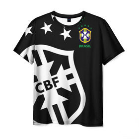 Мужская футболка 3D с принтом Brazil Exclusive в Санкт-Петербурге, 100% полиэфир | прямой крой, круглый вырез горловины, длина до линии бедер | бразилии | бразилия | европы | мира | сборная | форма | футбол | чемпионат
