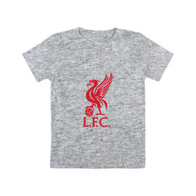 Детская футболка хлопок с принтом FC Liverpool в Санкт-Петербурге, 100% хлопок | круглый вырез горловины, полуприлегающий силуэт, длина до линии бедер | liverpool | англия | ливерпуль | лига чемпионов | чемпионат