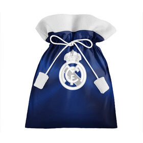 Подарочный 3D мешок с принтом Real Madrid в Санкт-Петербурге, 100% полиэстер | Размер: 29*39 см | football | logo | real madrid | spain | sport | арт | испания | лига | лого | реал | спорт | текстура | фк | футбол | футбольный клуб | эмблема