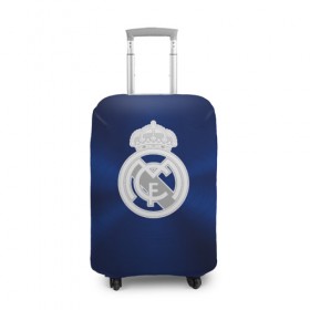 Чехол для чемодана 3D с принтом Real Madrid в Санкт-Петербурге, 86% полиэфир, 14% спандекс | двустороннее нанесение принта, прорези для ручек и колес | football | logo | real madrid | spain | sport | арт | испания | лига | лого | реал | спорт | текстура | фк | футбол | футбольный клуб | эмблема