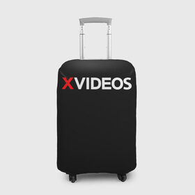 Чехол для чемодана 3D с принтом Xvideos в Санкт-Петербурге, 86% полиэфир, 14% спандекс | двустороннее нанесение принта, прорези для ручек и колес | xvideos