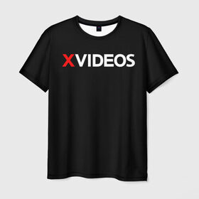 Мужская футболка 3D с принтом Xvideos в Санкт-Петербурге, 100% полиэфир | прямой крой, круглый вырез горловины, длина до линии бедер | xvideos