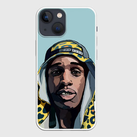 Чехол для iPhone 13 mini с принтом ASAP Rocky в Санкт-Петербурге,  |  | aap | asap | asaprocky | explicit | mayers | rakim | rakimmayers | rocky | testing | worldwide | асап | майерс | откровенный | раким | ракиммайерс | роки | рокки | эйсап | эйсэп