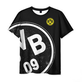 Мужская футболка 3D с принтом Borussia Dortmund Exclusive в Санкт-Петербурге, 100% полиэфир | прямой крой, круглый вырез горловины, длина до линии бедер | боруссия | дортмунд