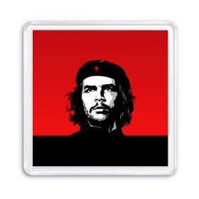 Магнит 55*55 с принтом Che Guevara в Санкт-Петербурге, Пластик | Размер: 65*65 мм; Размер печати: 55*55 мм | Тематика изображения на принте: 