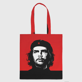 Сумка 3D повседневная с принтом Che Guevara в Санкт-Петербурге, 100% полиэстер | Плотность: 200 г/м2; Размер: 34×35 см; Высота лямок: 30 см | 