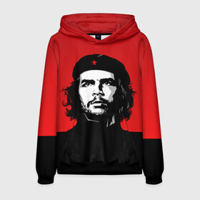 Мужская толстовка 3D с принтом Che Guevara в Санкт-Петербурге, 100% полиэстер | двухслойный капюшон со шнурком для регулировки, мягкие манжеты на рукавах и по низу толстовки, спереди карман-кенгуру с мягким внутренним слоем. | Тематика изображения на принте: 