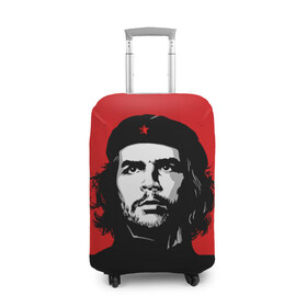 Чехол для чемодана 3D с принтом Che Guevara в Санкт-Петербурге, 86% полиэфир, 14% спандекс | двустороннее нанесение принта, прорези для ручек и колес | 
